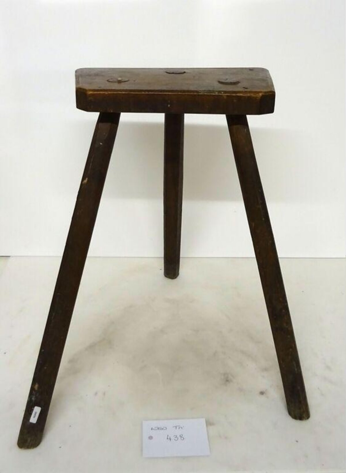 Vintage Wooden Three-Legged Stool
