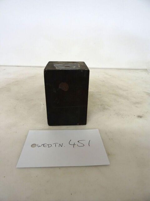 Black Cube Artifact with ID Label