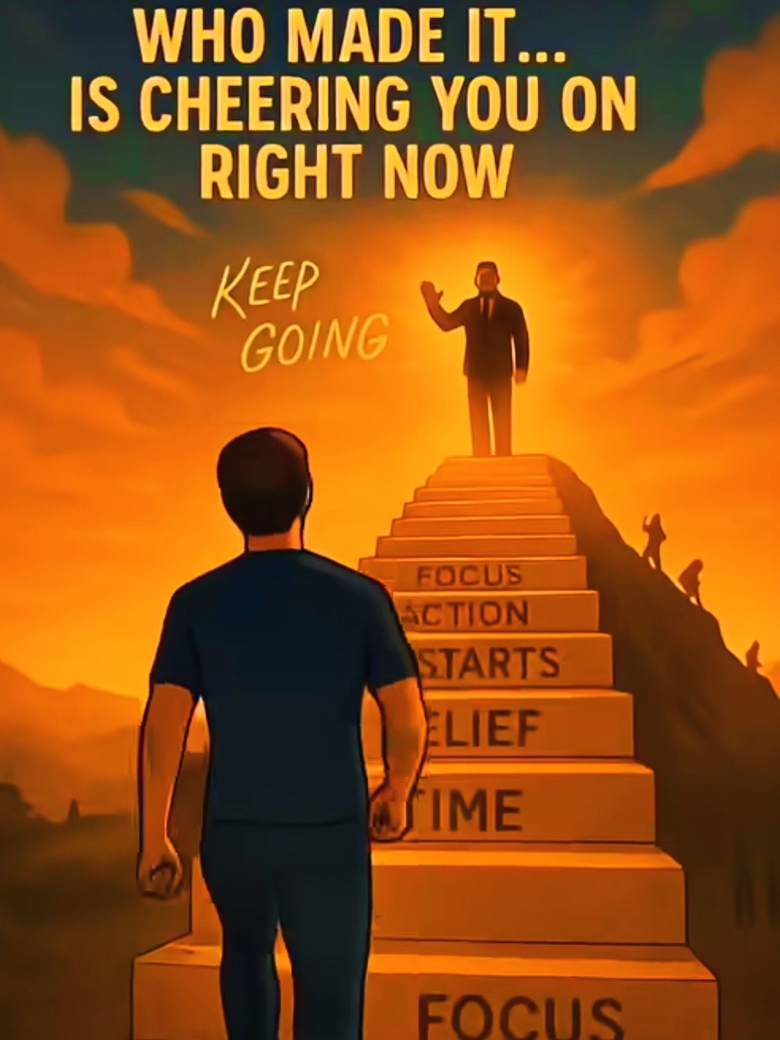 Motivational Keep Going Poster