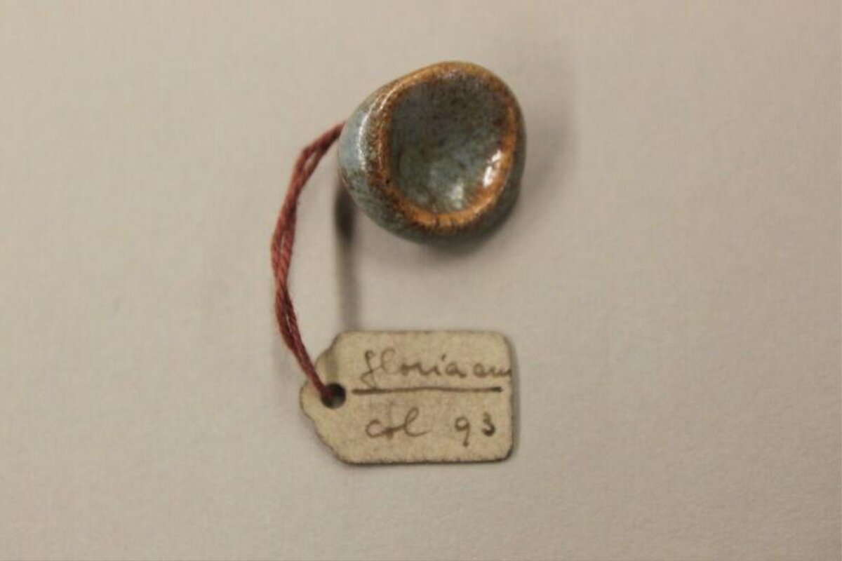 Vintage Ceramic Weight with Paper Tag