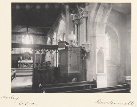 Interior of Aveley Church, Essex