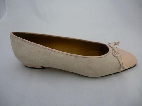Beige Flat Women's Shoe