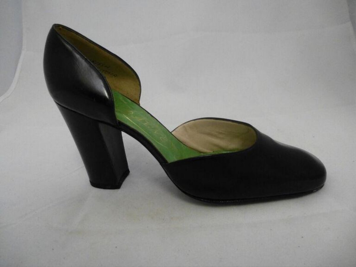 Women's Black Block Heel Pump