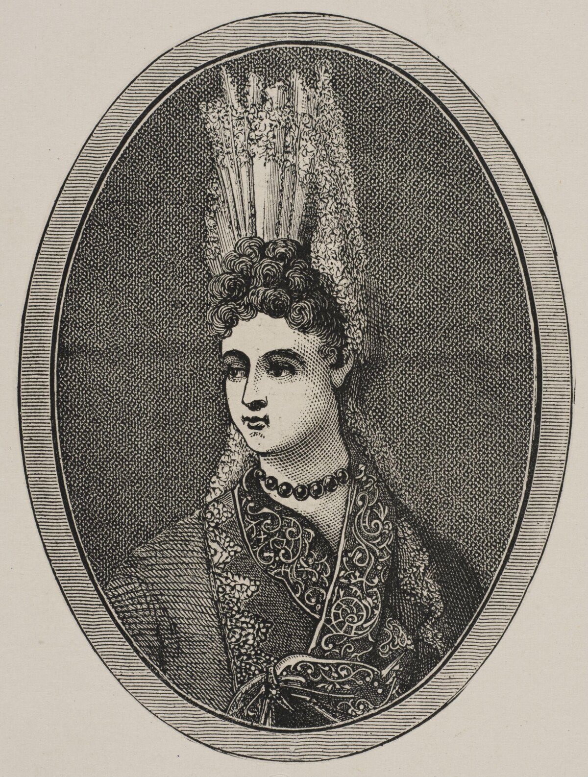 Engraved Portrait of a Noblewoman — Avatars