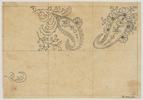Paisley Pattern Design Sketches