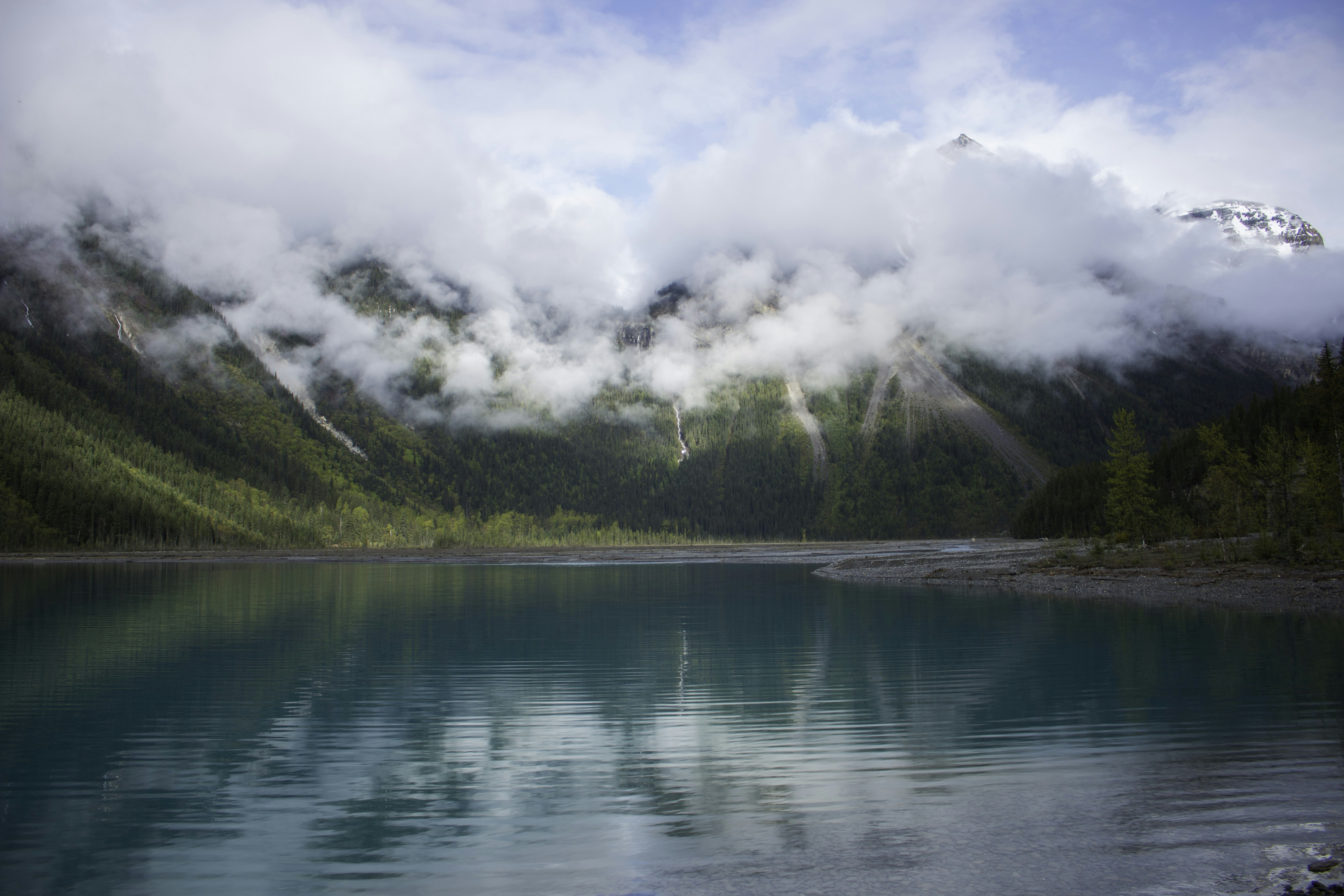 Misty Mountain Blue Lake