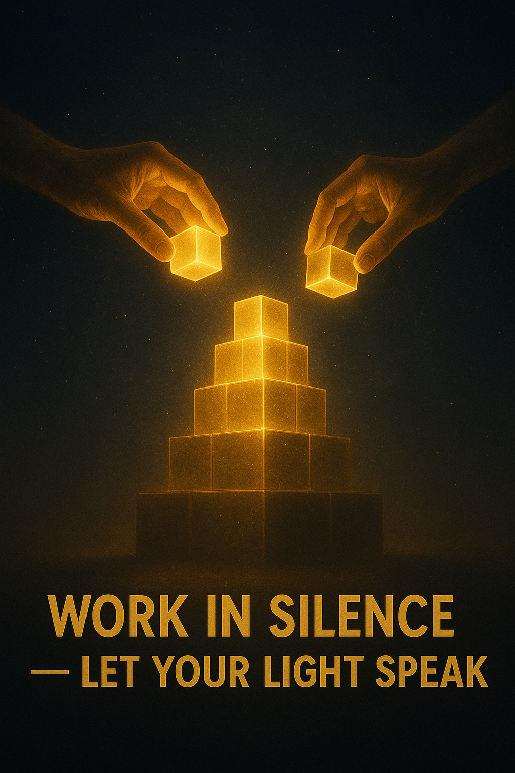 Work In Silence Motivational Poster