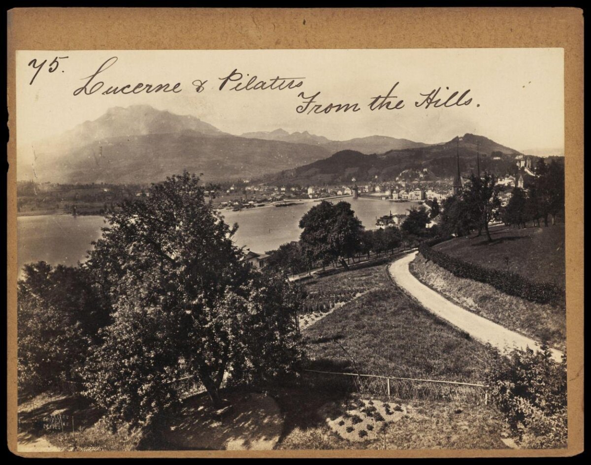 View of Lucerne and Pilatus From Hills