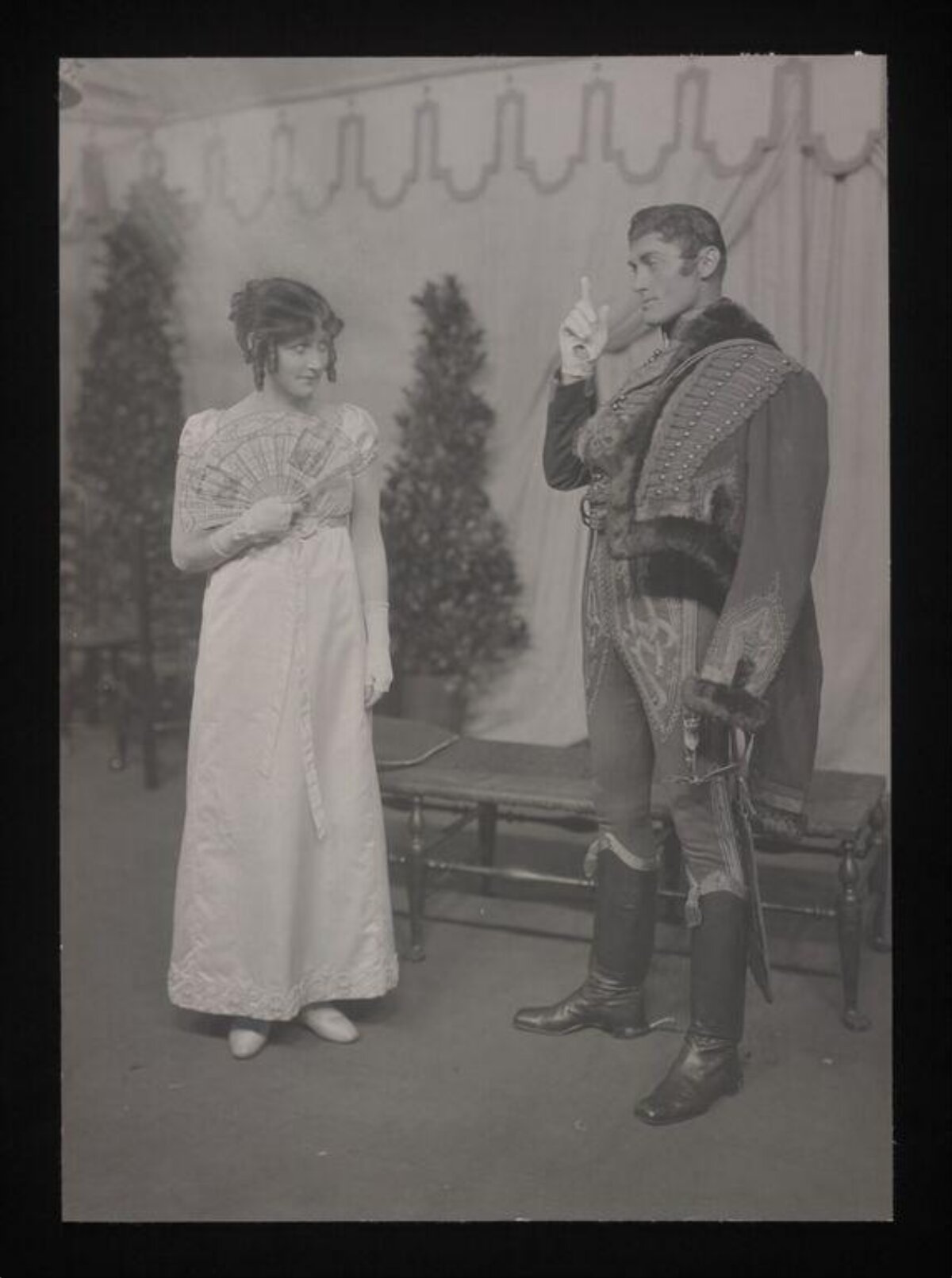 Vintage Stage Actors in Period Costumes