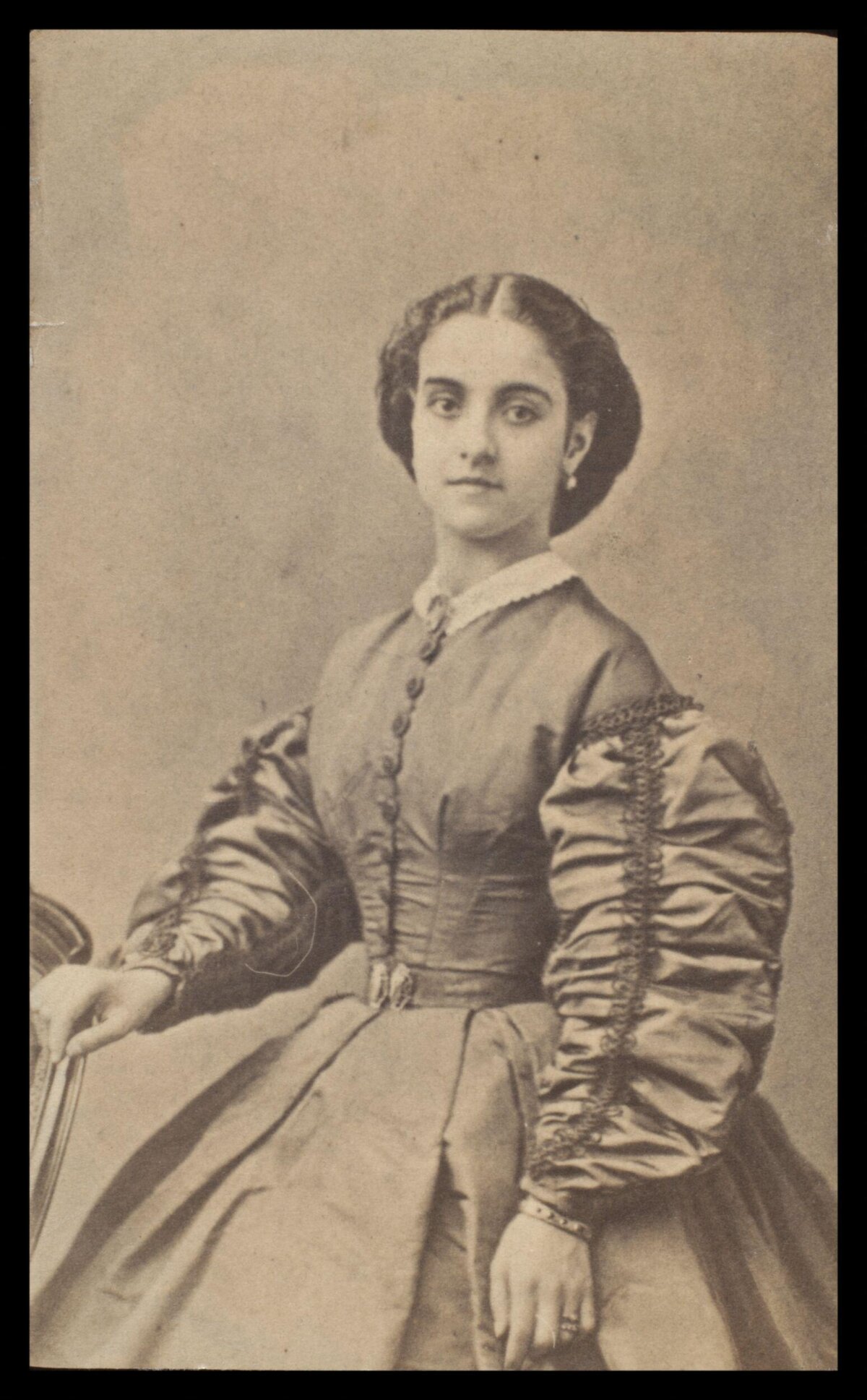 Victorian Woman Studio Portrait
