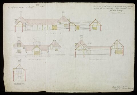 1779 Stable Architectural Drawing