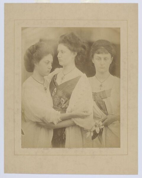 Vintage Portrait of Three Young Women