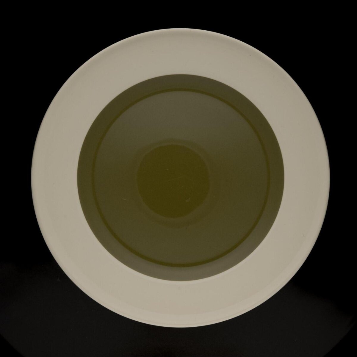 Concentric Ring Decorative Ceramic Plate
