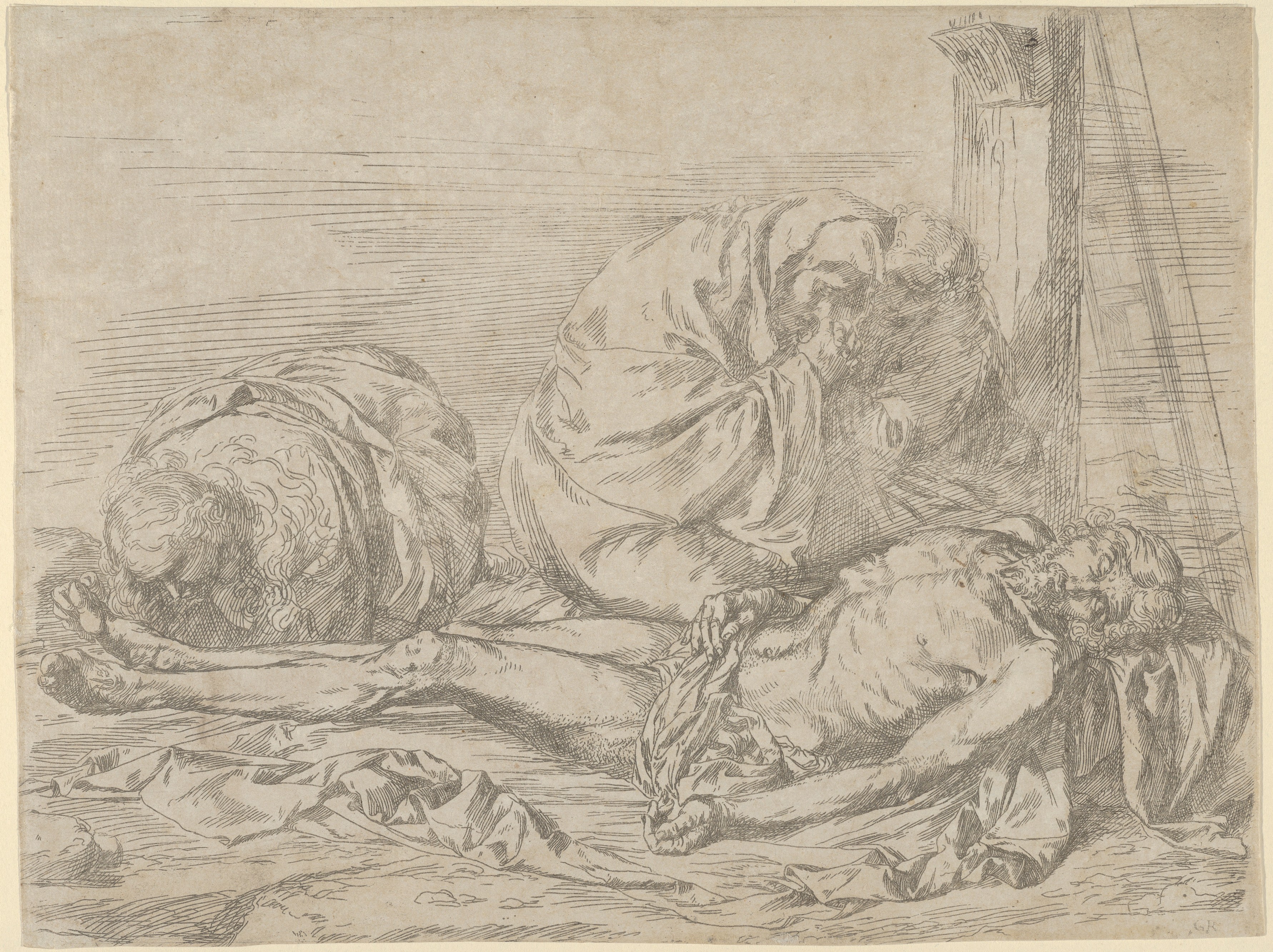 Lamentation of the Dead Christ Sketch