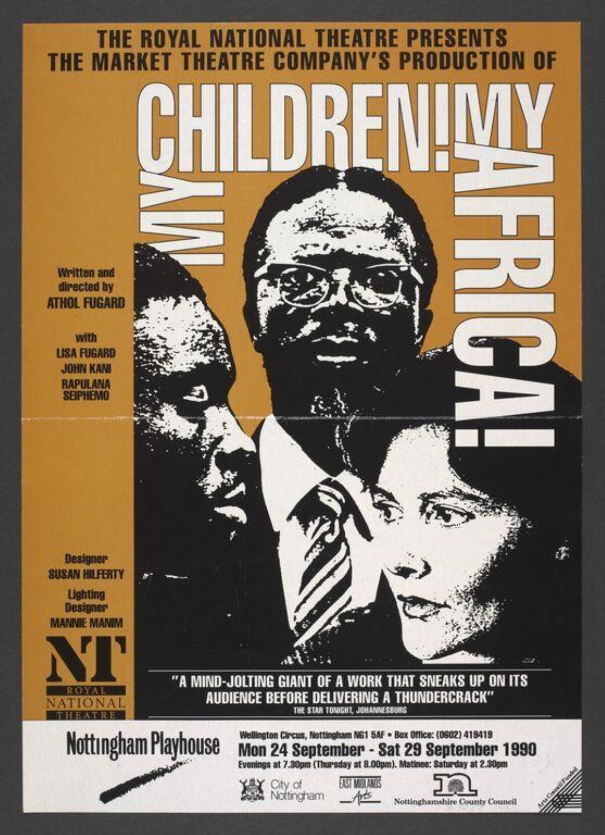 My Children! My Africa! Theater Poster