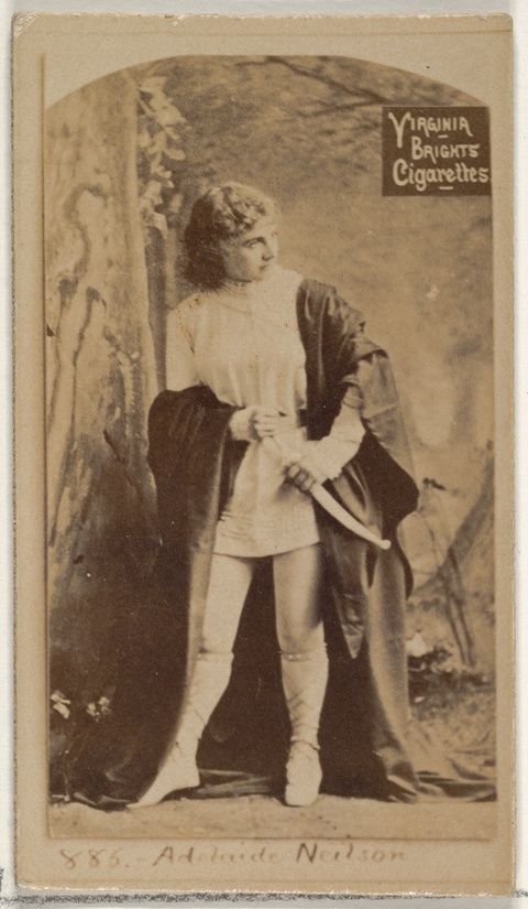 Vintage Cigarette Card Portrait of Adelaide Neilson