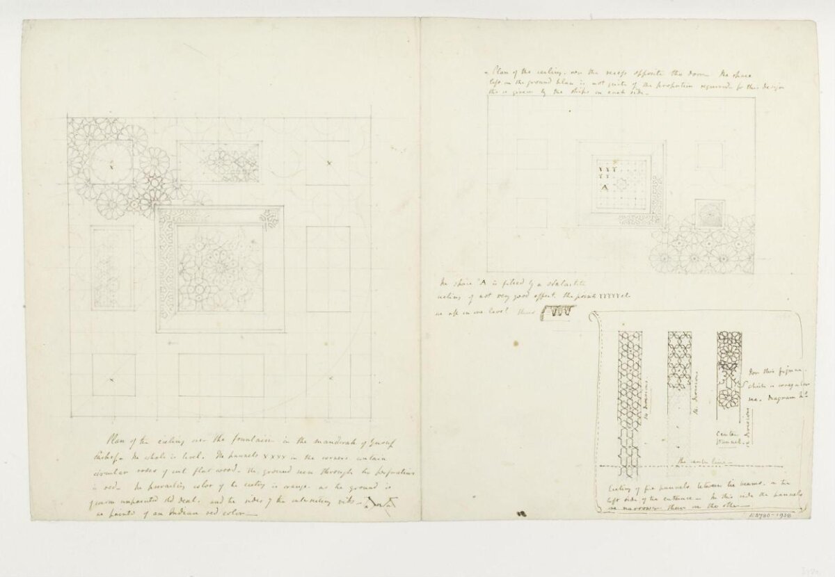 Architectural Ceiling Plan Sketch