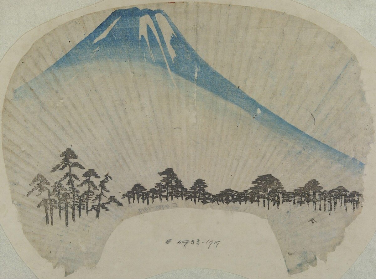 Fan Print of Mount Fuji