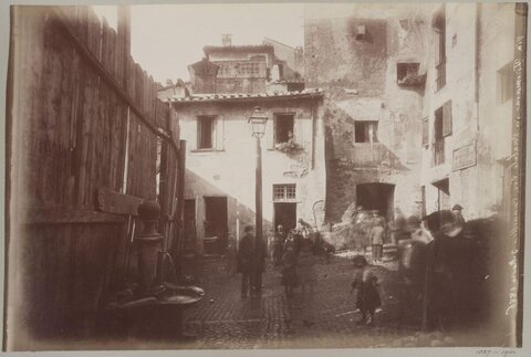 1886 Old Italian Street Scene