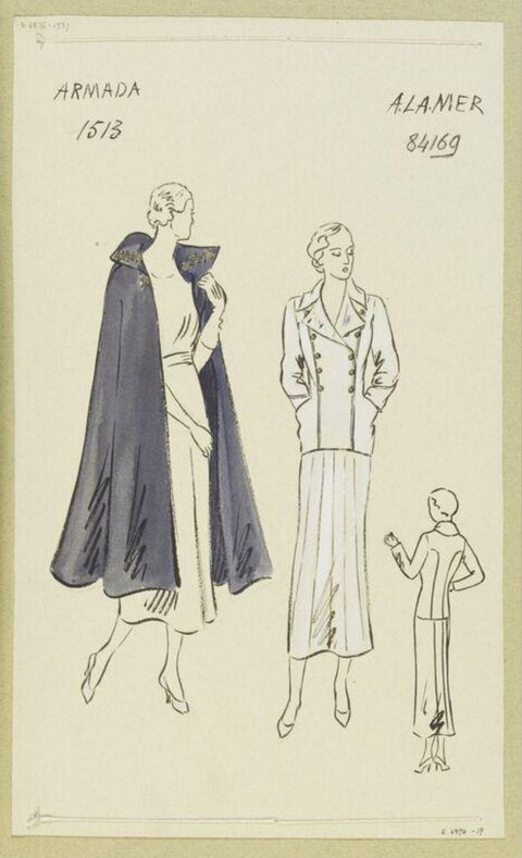 Vintage Fashion Design Sketches