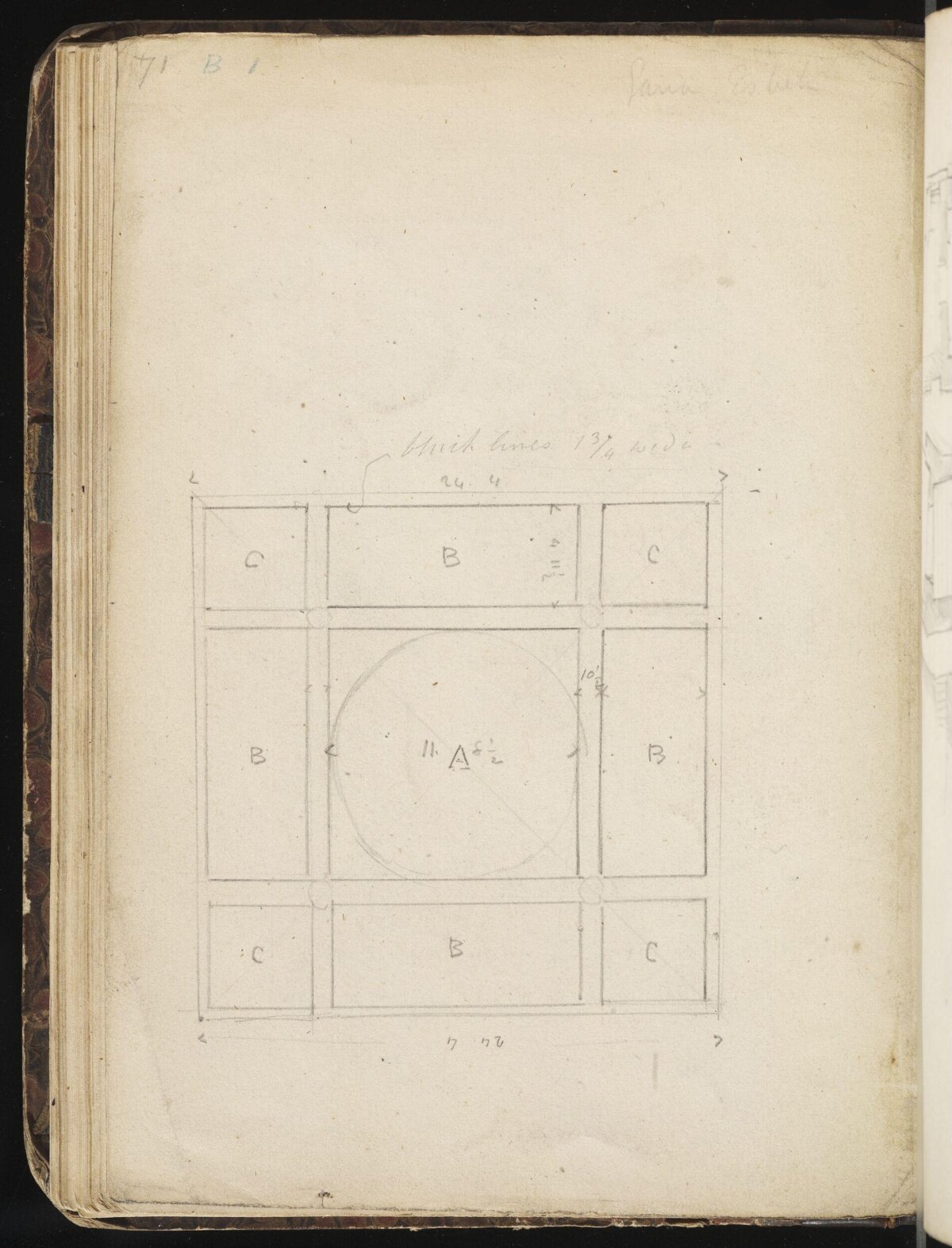 Hand-drawn Architectural Floor Plan