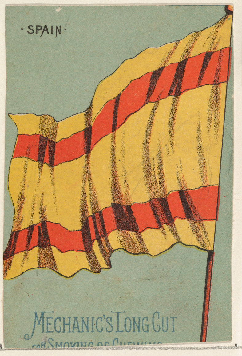 Vintage Spain Flag Tobacco Card — Flags