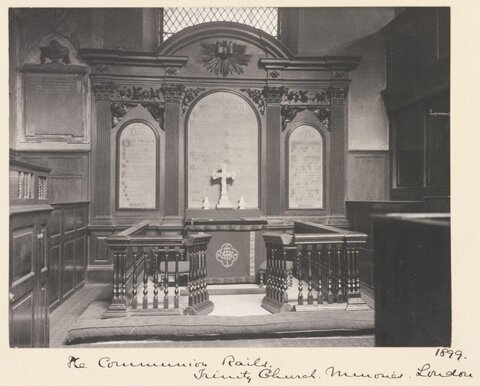 Communion Rails at Trinity Church London