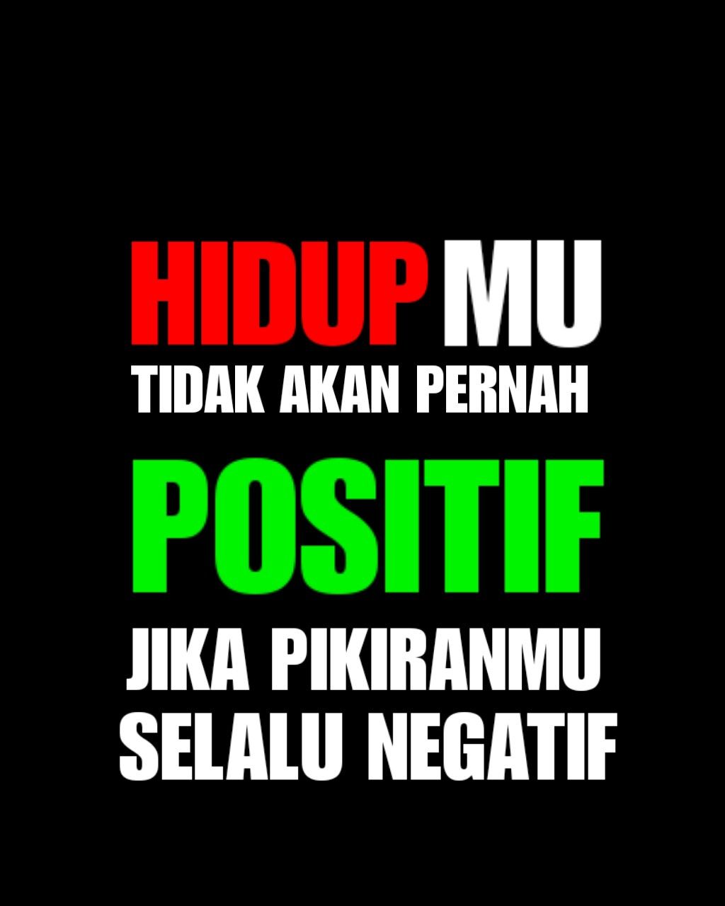 Indonesian Motivational Positive Thinking Quote