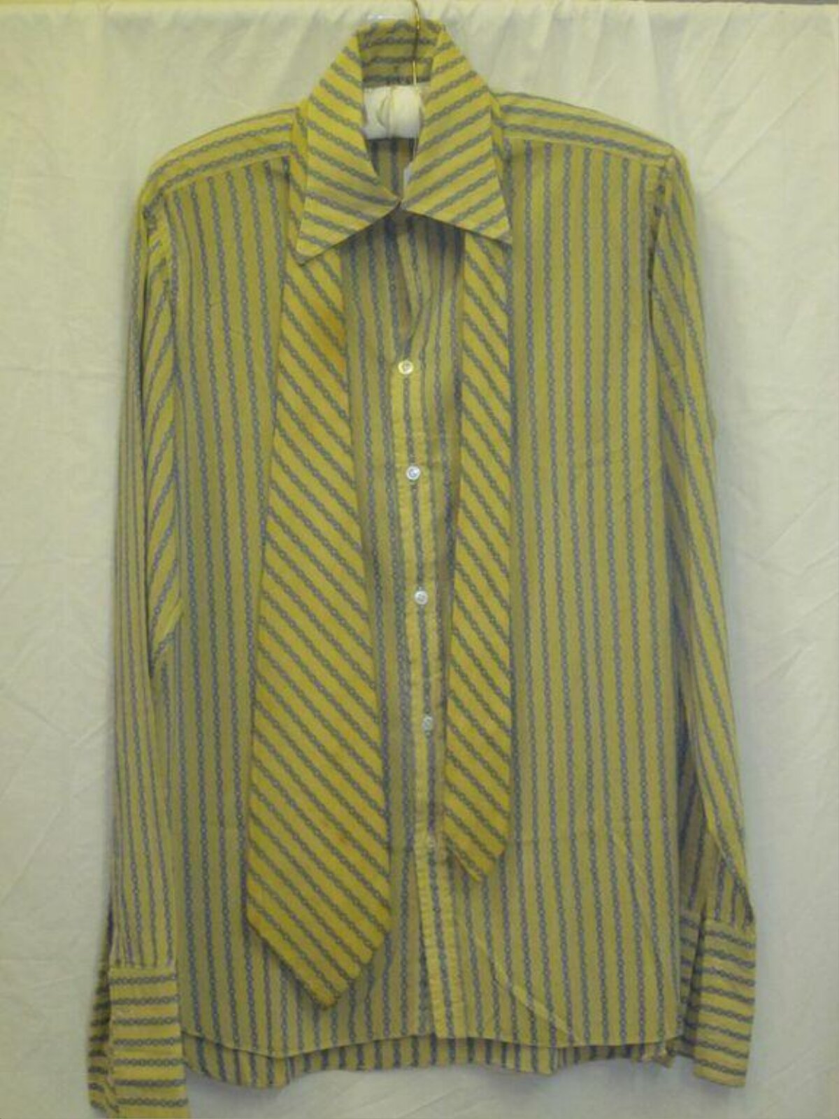 Yellow Striped Long Sleeve Shirt