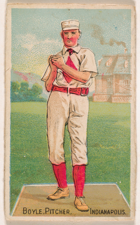 Vintage Pitcher Boyle Baseball Card