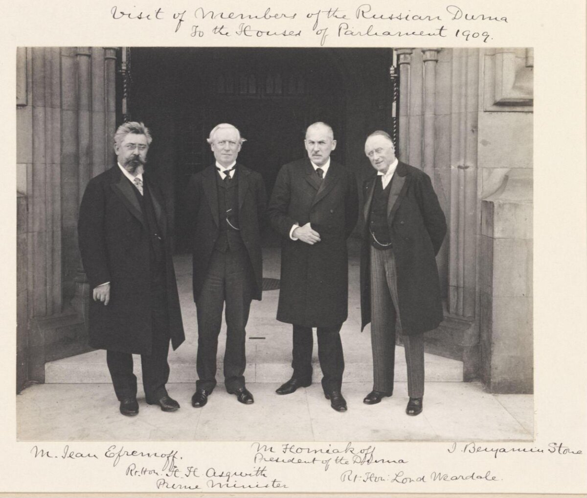 1909 Russian Duma Visit to UK Parliament