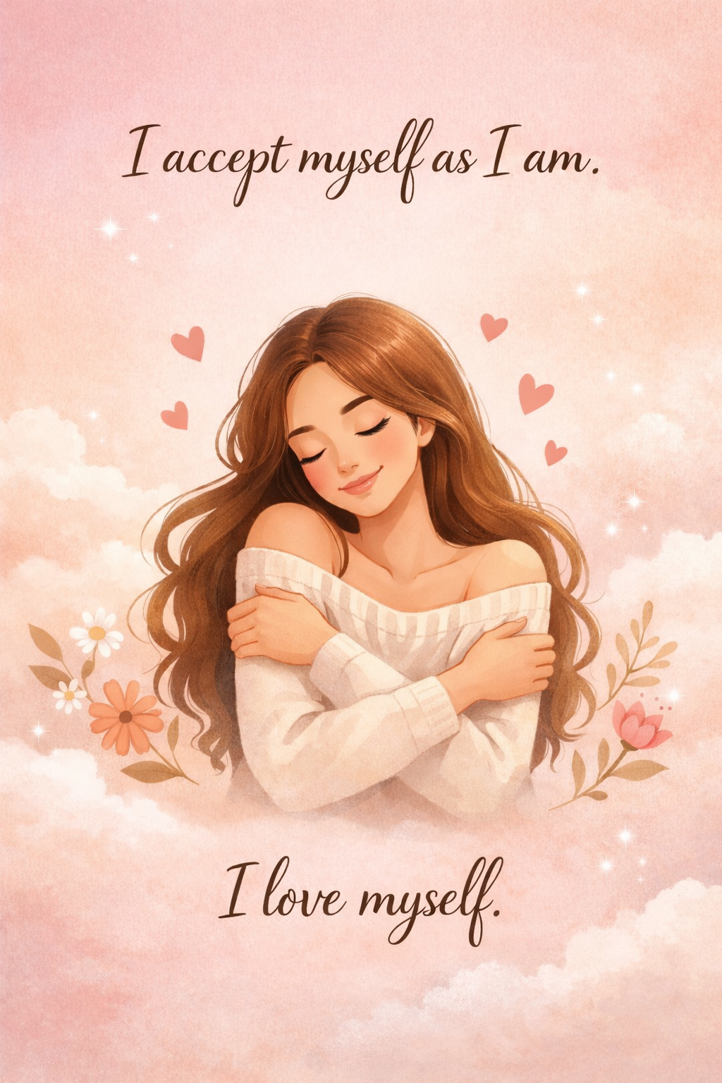 Self Love Positive Affirmation Art