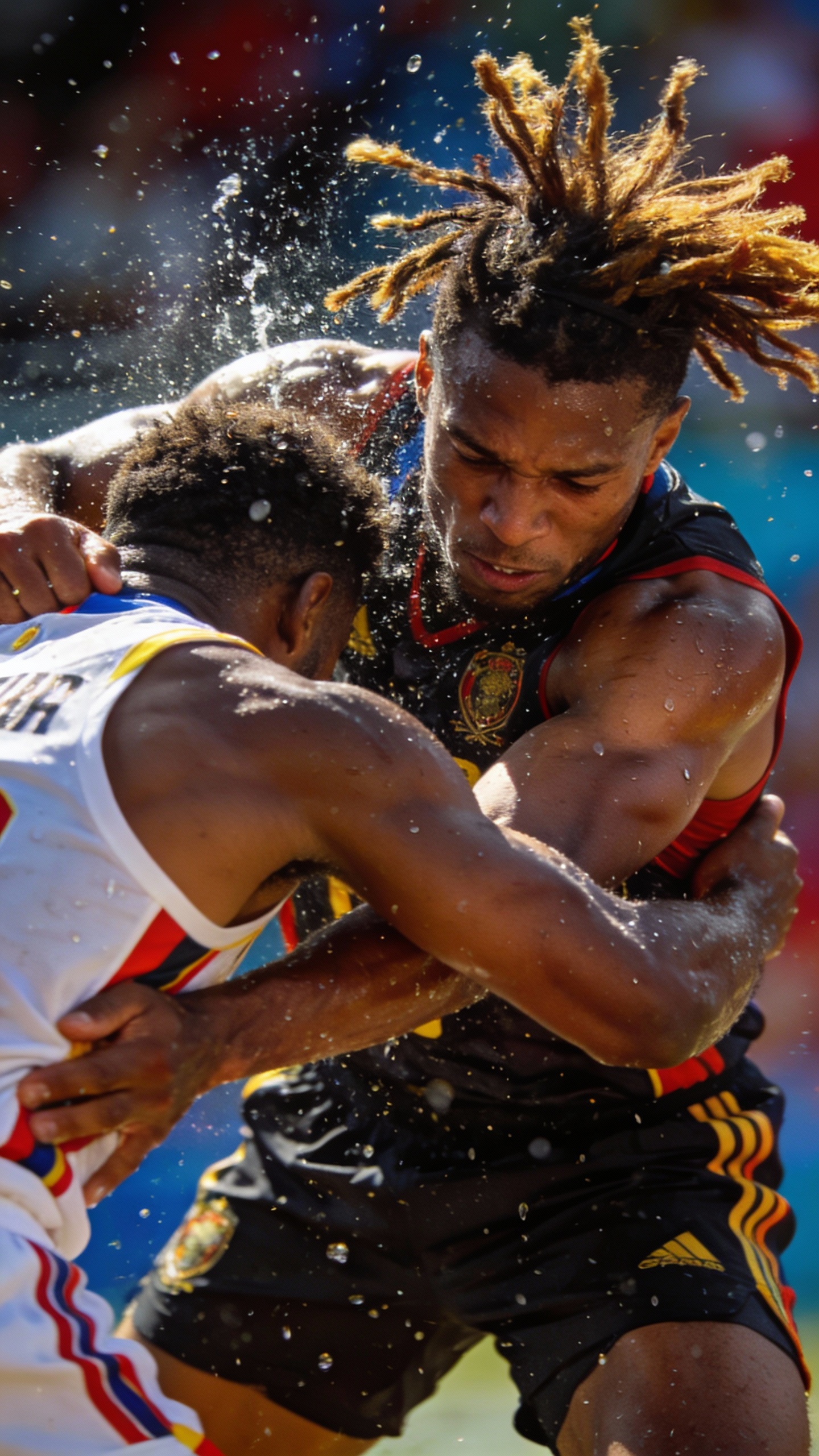 Physical Clash Between Two Soccer Players