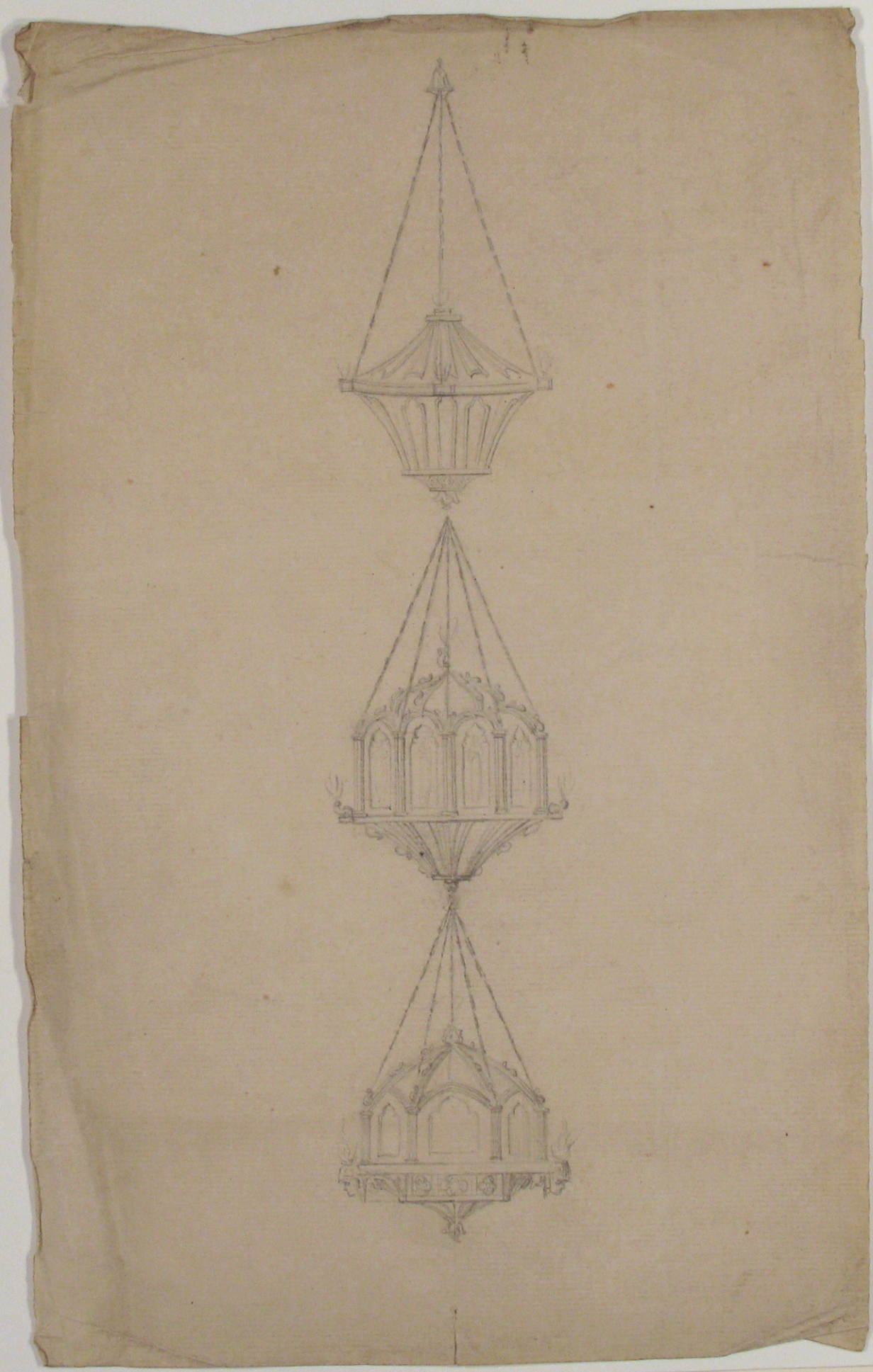 Design Sketches of Hanging Lanterns