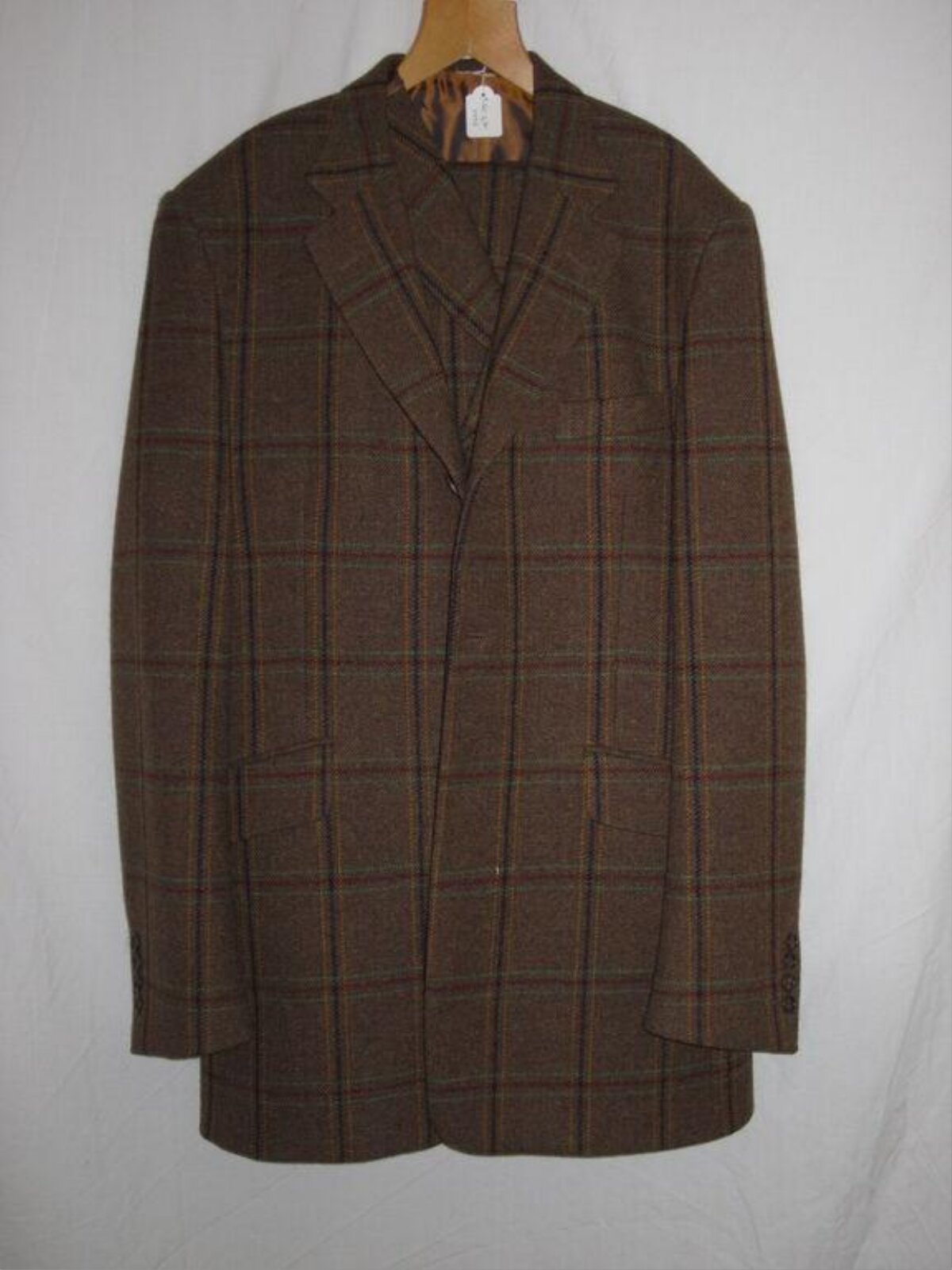 Brown Plaid Men's Blazer