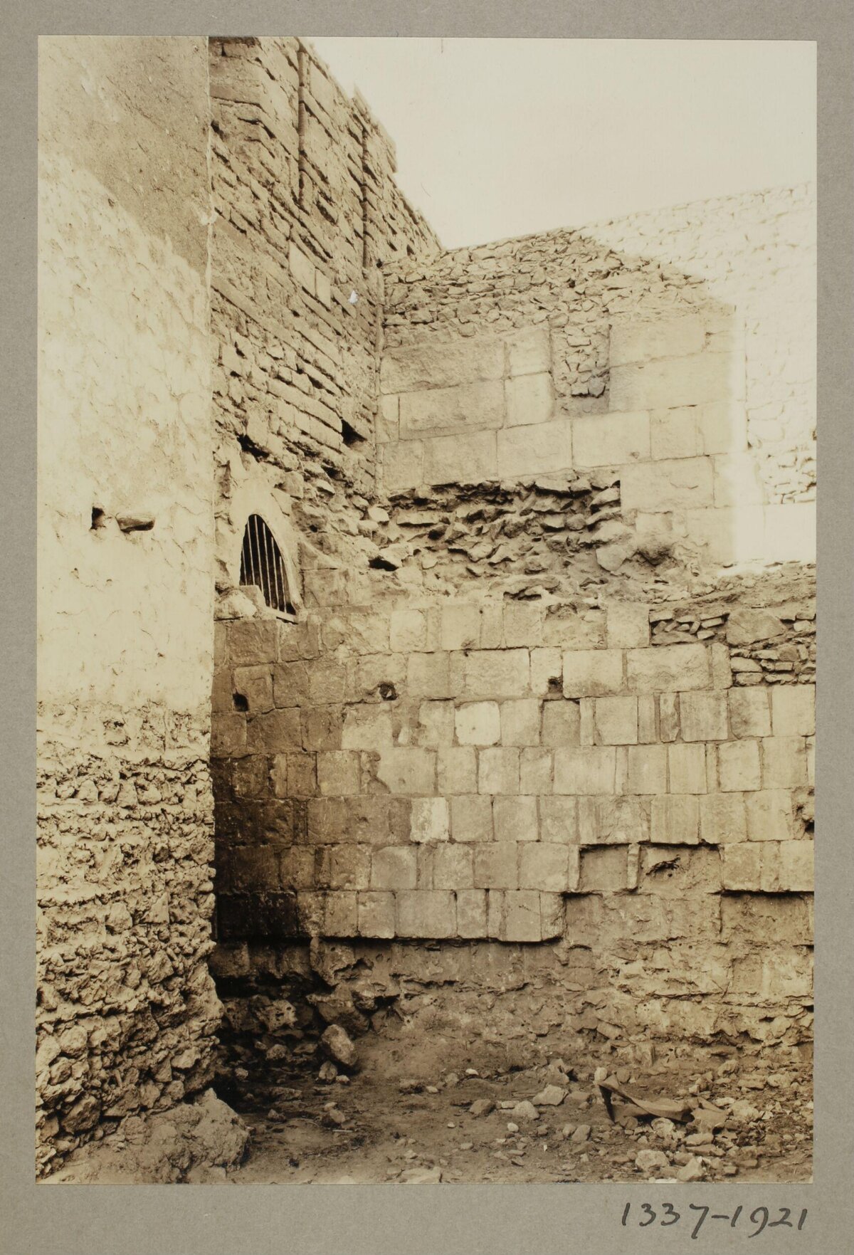 Ruined Ancient Stone Building Interior