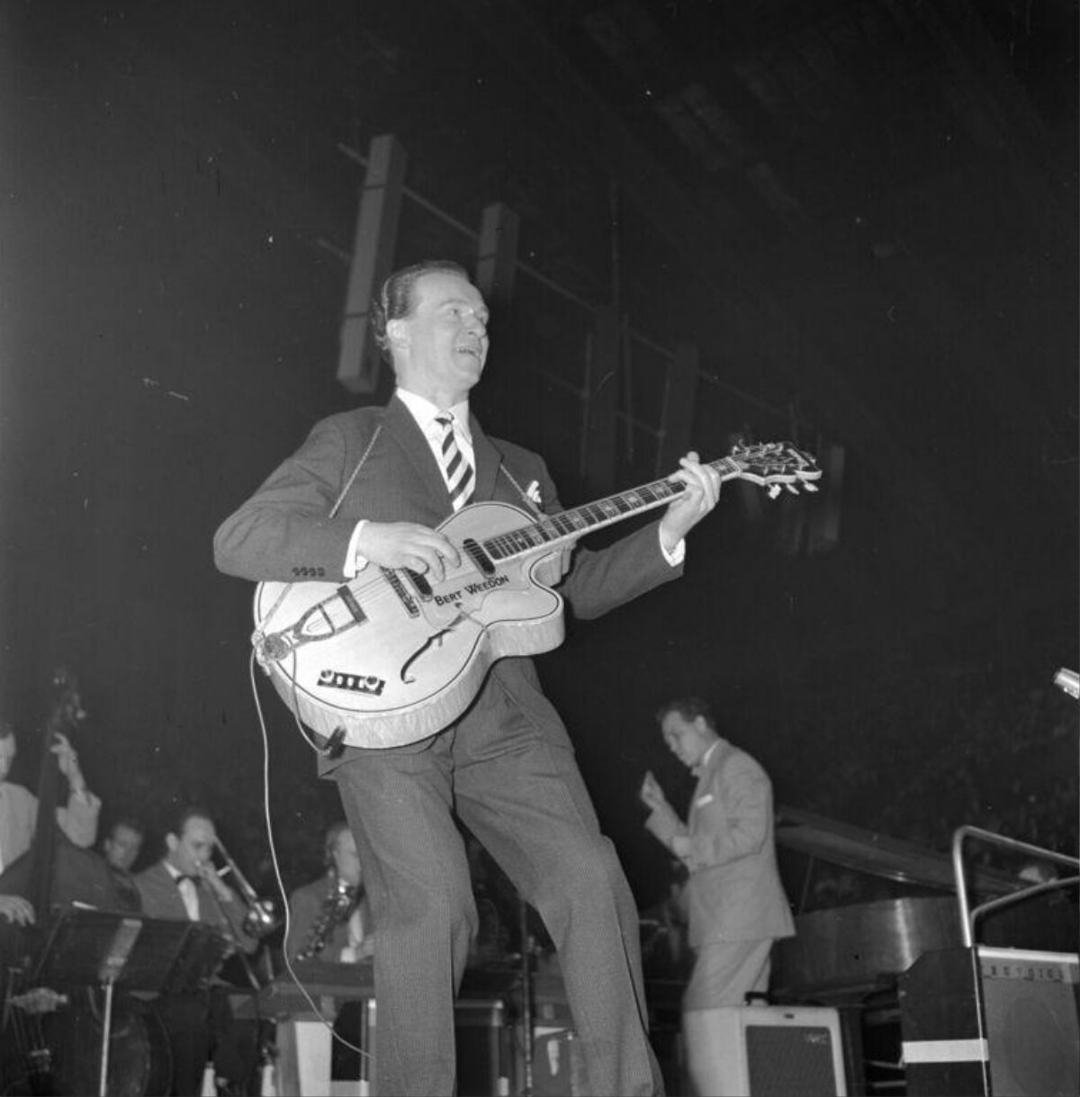 Bert Weedon Performing on Stage