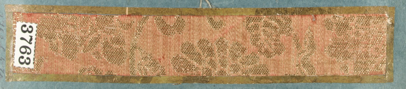 Antique Textile Sample Labeled 3763