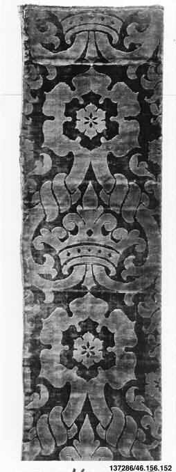 Ornate Antique Patterned Textile Fragment