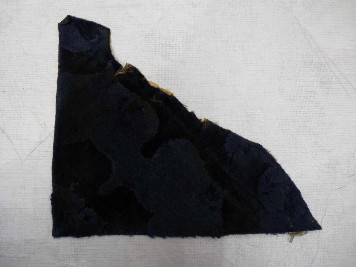 Dark Blue Irregular Fabric Scrap