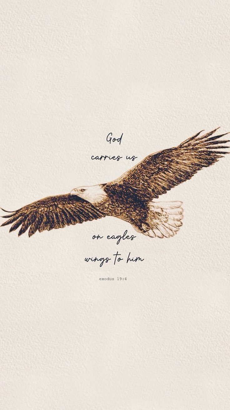 Flying Eagle Bible Verse Art