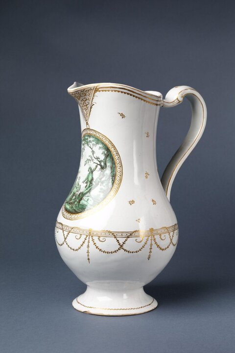 Gilded Decorative Porcelain Pitcher