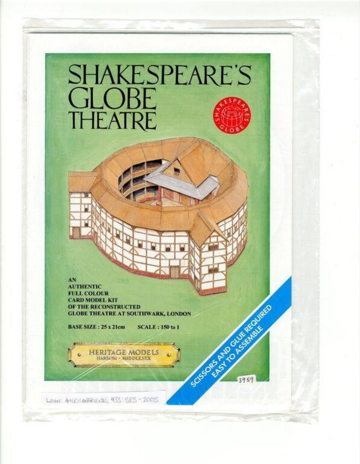 Shakespeare's Globe Theatre Model Kit