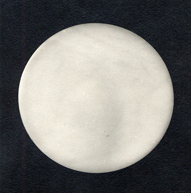 White Circle on Black Background