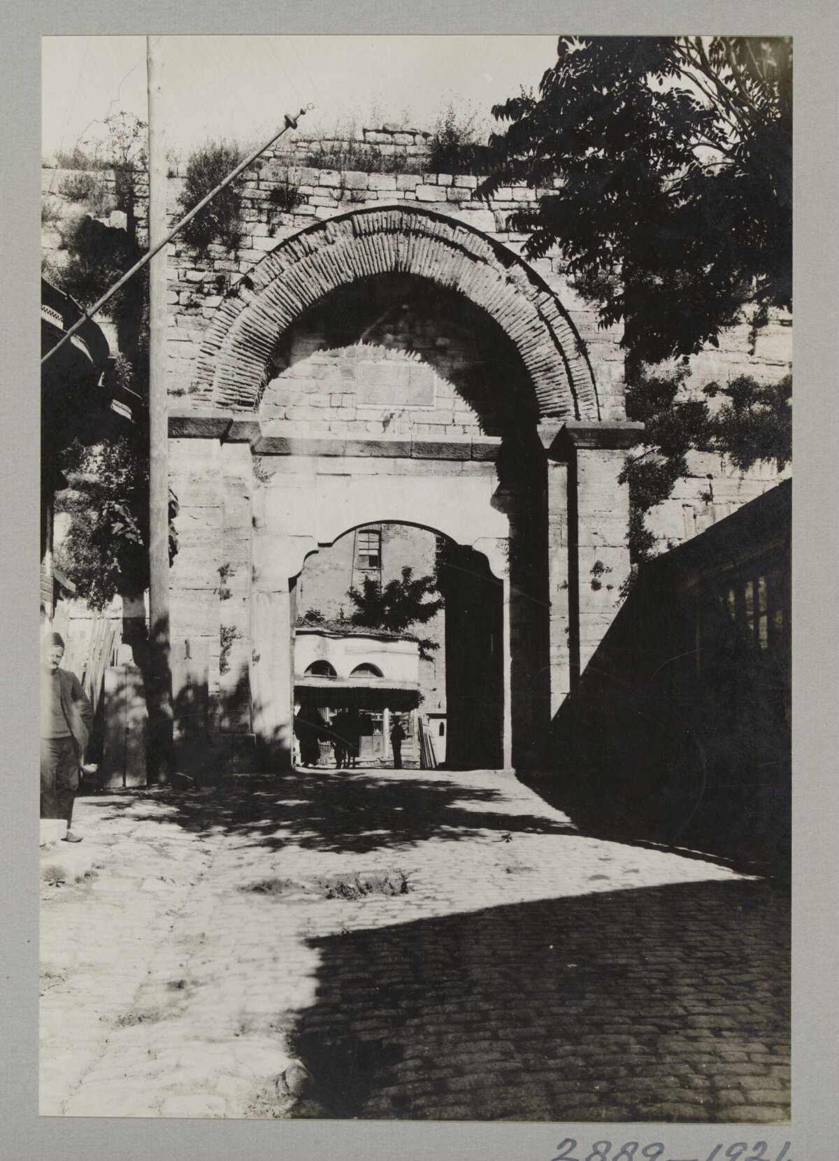 Vintage Stone Arched City Gate