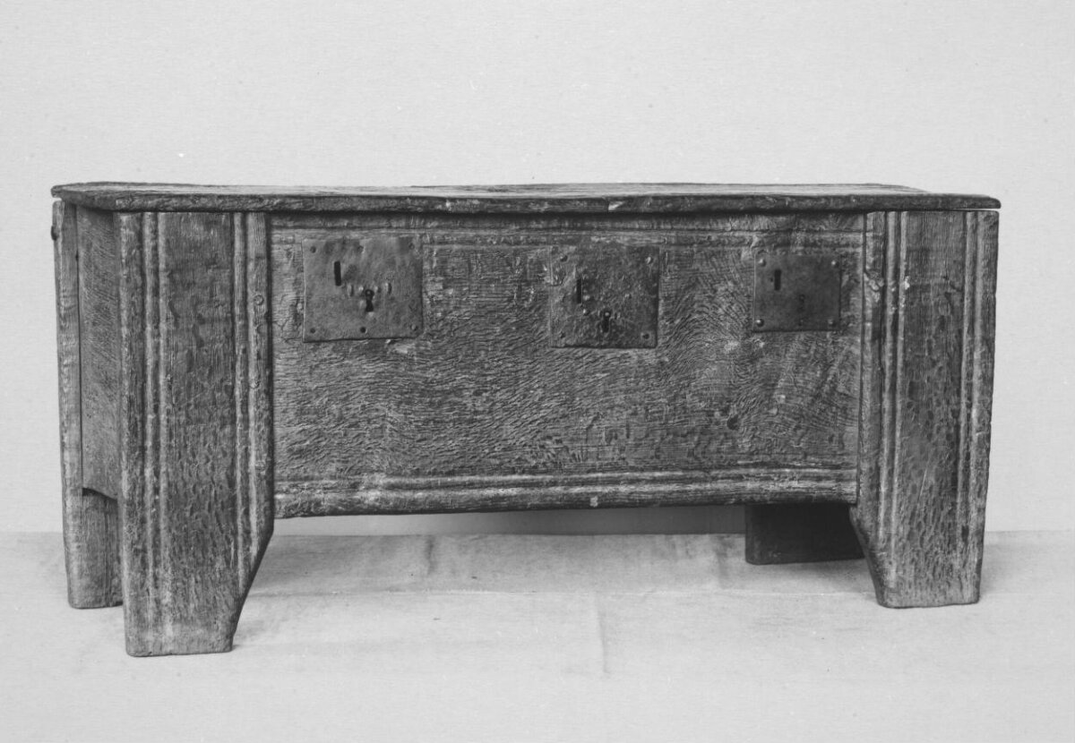 Antique Wooden Storage Chest