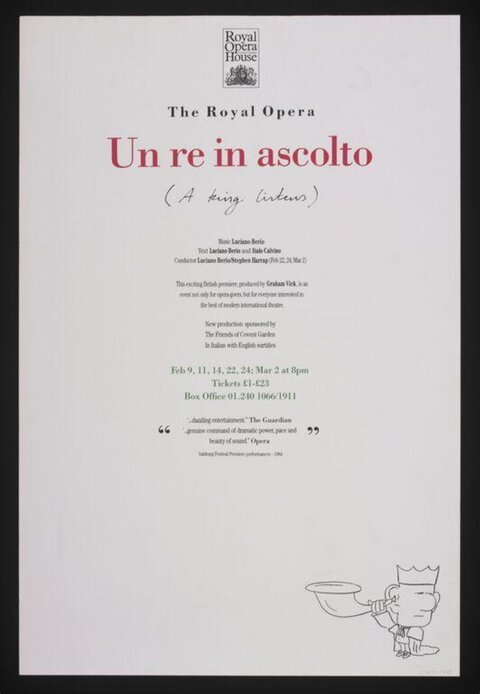 Royal Opera Un re in ascolto Poster