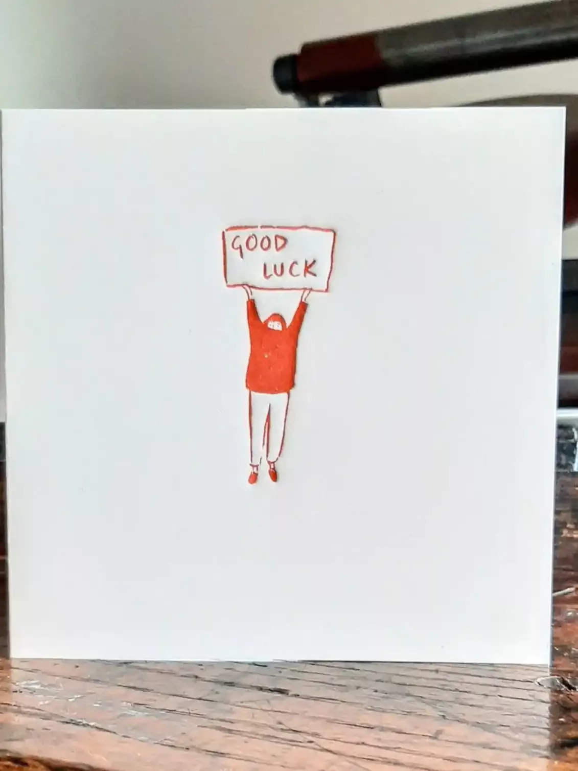 Hand-drawn Good Luck Greeting Card
