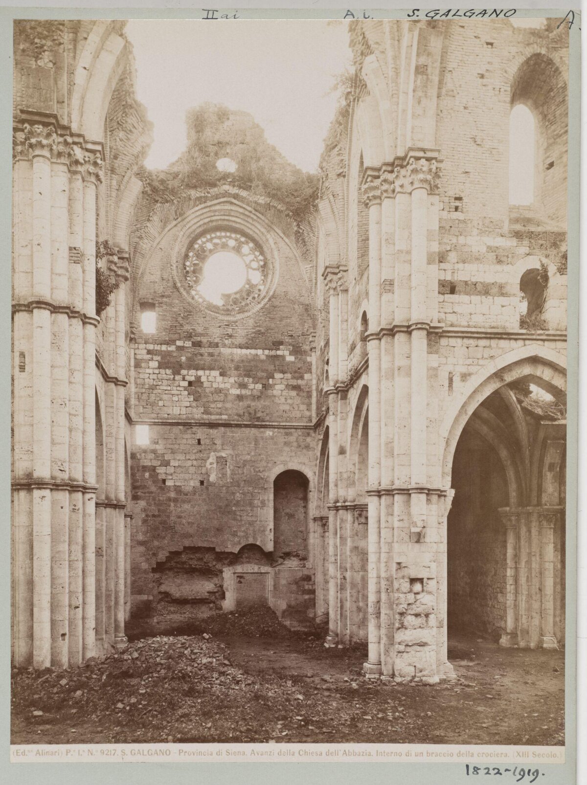 San Galgano Abbey Ruins Interior