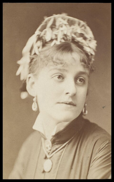 Sepia Bust Portrait of Victorian Woman